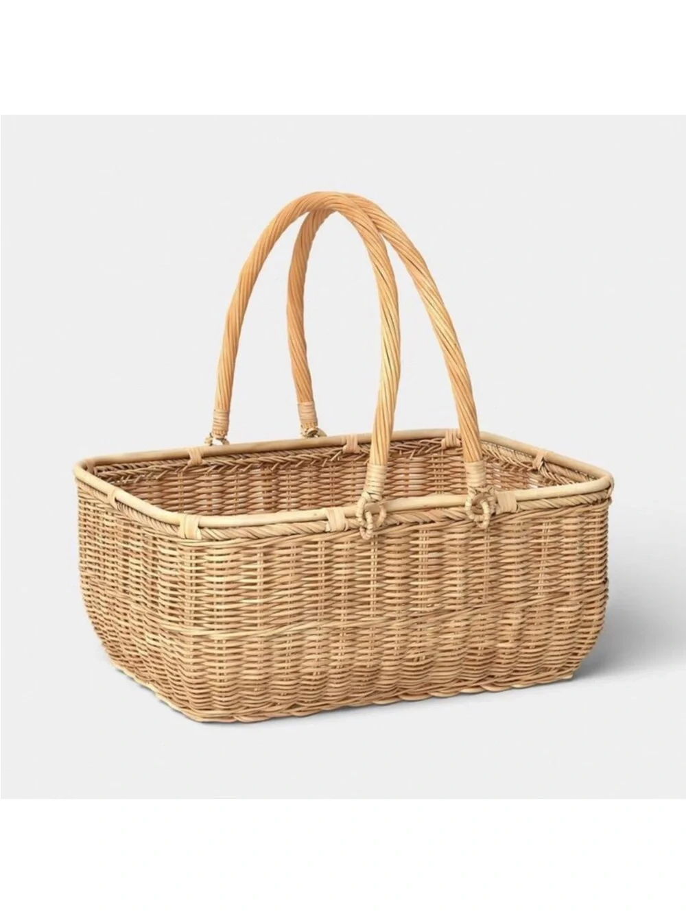 NEW! Threshold Woven Rattan Picnic Basket